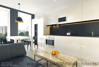 Дизайн интерьера однокомнатной квартиры — Мета-А Дизайн интерьера однокомнатной квартиры — Мета-А